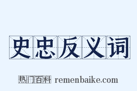 史忠反义词是什么意思的图片